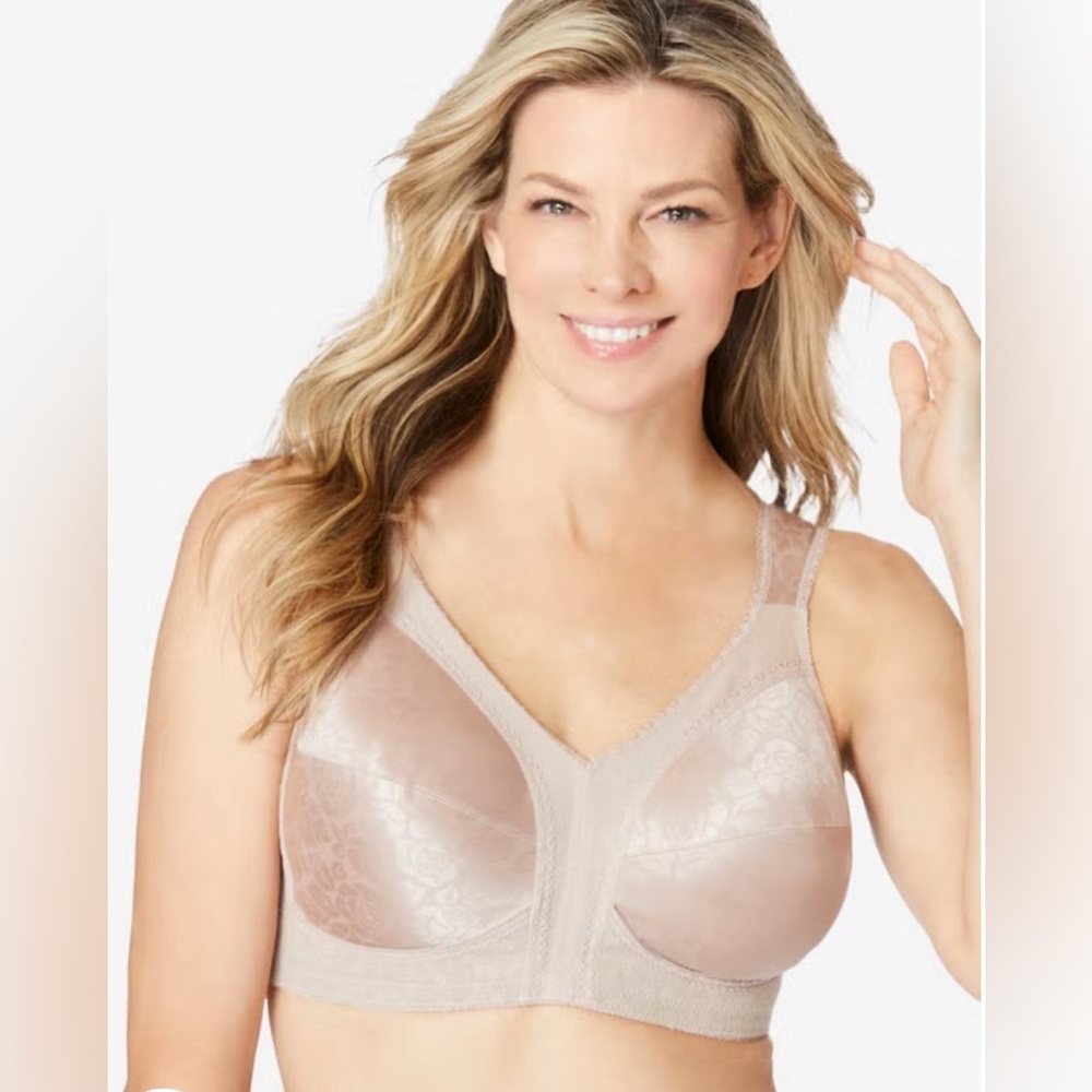 Playtex 18 Hour Ultimate Shoulder Comfort Wireless Bra 38D Toffee 4693 New - Picture 2 of 10